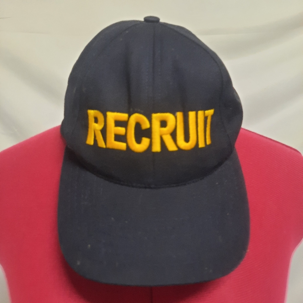 NEW Vintage Legends Made in USA RECRUIT Black Trucker Snap Back Ball Cap